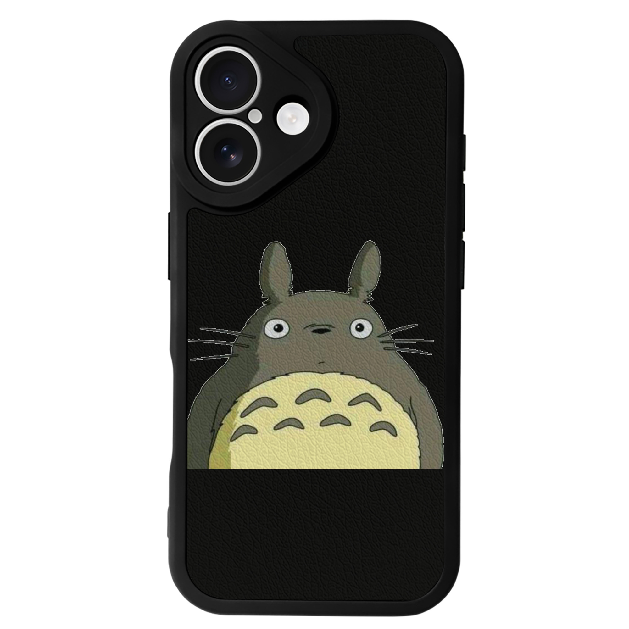 （画像用） となりのトトロ 草壁メイ 草壁サツキ My Neighbor Totoro Satsuki Kusakabe Mei Kusakabe 【iPhone 16シリーズ対応】シリコンスマホケース（レザー調） 材質：シリコン